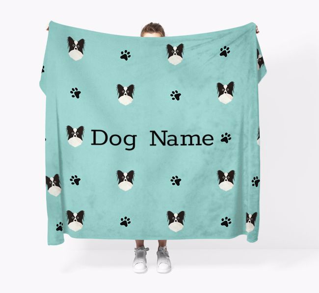 'Paw Pattern' - Personalized {breedFullName} Blanket